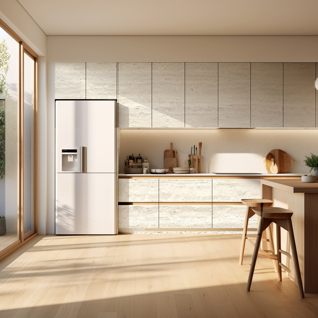 Panel Travertine Tersegerak SZ07 - Semulajadi