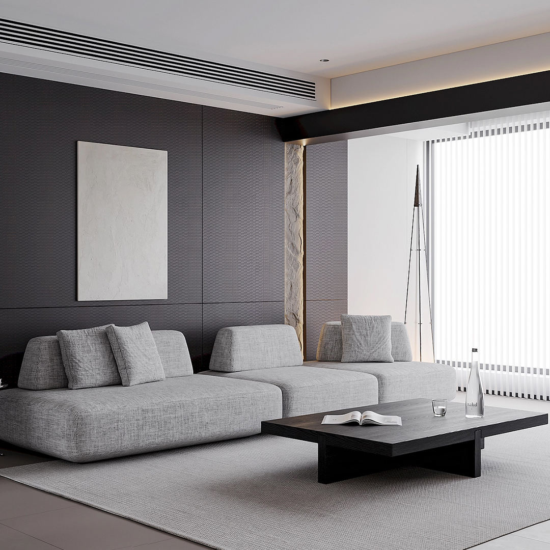 Panel Tekstur Butiran BZ02 - 3D